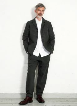 HANSEN GARMENTS LUKAS | Blazer Jacket | Khaki Pin -Hansen Shop 13x18 hansen ss22 suit 23 85 6 lukas kian finn khaki pin 1