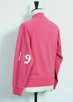 KAPITAL 1966 FLEECE | Raglan Mock Neck Sweater | Pink -Hansen Shop 1996 fleece raglan mock neck sweater pink kapital 847008