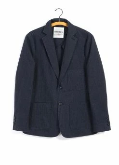 HANSEN GARMENTS CHRIS | Classic Two Button Blazer | Brushed Blue