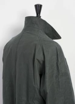 HANSEN GARMENTS MORTEN | Long Windbreaker Coat | Dark Sage -Hansen Shop 23 97 6 morten dark sage 5