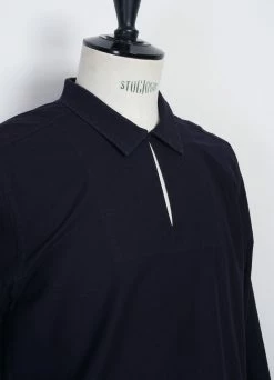 HANSEN GARMENTS MAGNE | Casual Pull-on Shirt | Blue -Hansen Shop 25 12 3 magne navy 3