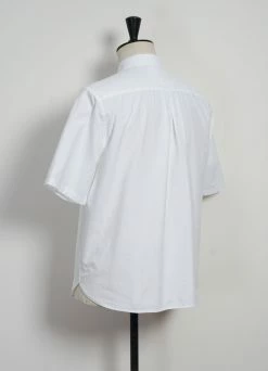 HANSEN GARMENTS REIDAR | Loose Fit Short Sleeve Shirt | White -Hansen Shop 25 14 1 reidar white 3