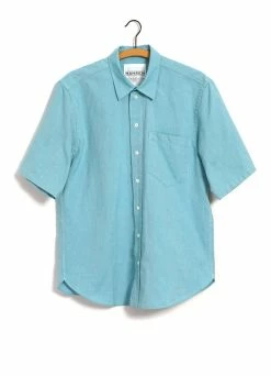 HANSEN GARMENTS REIDAR | Loose Fit Short Sleeve Shirt | Miami Green