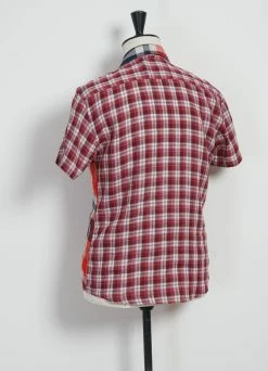 HANSEN GARMENTS JONNY | Short Sleeve Shirt | Red Checks -Hansen Shop 25 20 8 jonny red checks 5