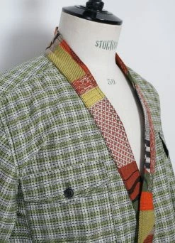 HANSEN GARMENTS REMY | East & West Shirt Jacket | Sashiko Green+ -Hansen Shop 25 80 6 remy sashiko green plus 4