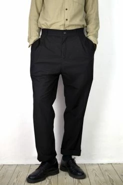 HANSEN GARMENTS EIGIL | Wide Fit Trousers | Dark Rust -Hansen Shop 39 EIGIL black 9f0aae20 c66d 4ba0 b68a 67b603a38a5a