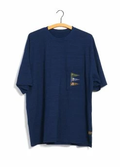KAPITAL 4 FLAGS | Jersey Pennant T | Indigo