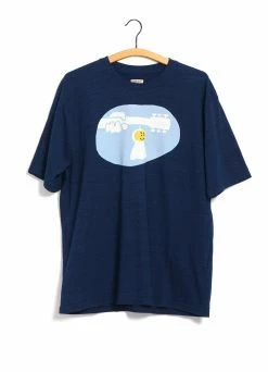 KAPITAL TERU-TERU WOODSTOCK | Crewneck T-shirt | Indigo