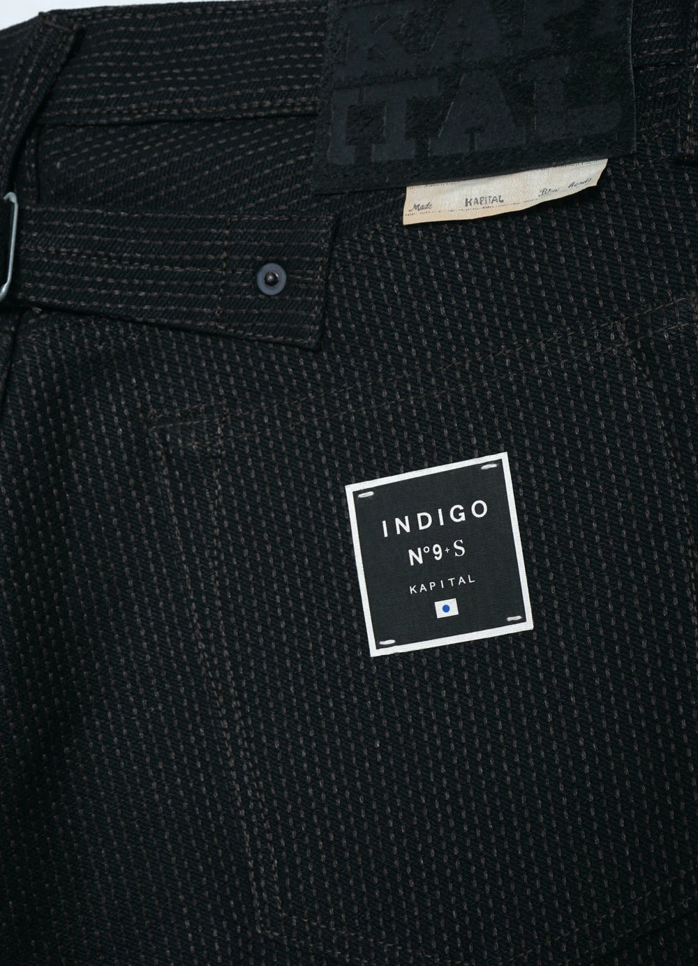 KAPITAL CENTURY DENIM MONKEY CISCO | Sashiko 5P Jeans | N9S(Mud) 2 KAPITAL CENTURY DENIM MONKEY CISCO | Sashiko 5P Jeans | N9S(Mud) - Image 2