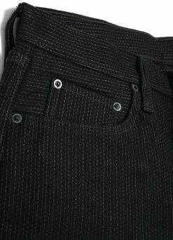 KAPITAL CENTURY DENIM MONKEY CISCO | Sashiko 5P Jeans | N9S(Mud) 6 KAPITAL CENTURY DENIM MONKEY CISCO | Sashiko 5P Jeans | N9S(Mud) -Hansen Shop KAP 203 CENTURY DENIM No.9 MONKEY CISCO 3