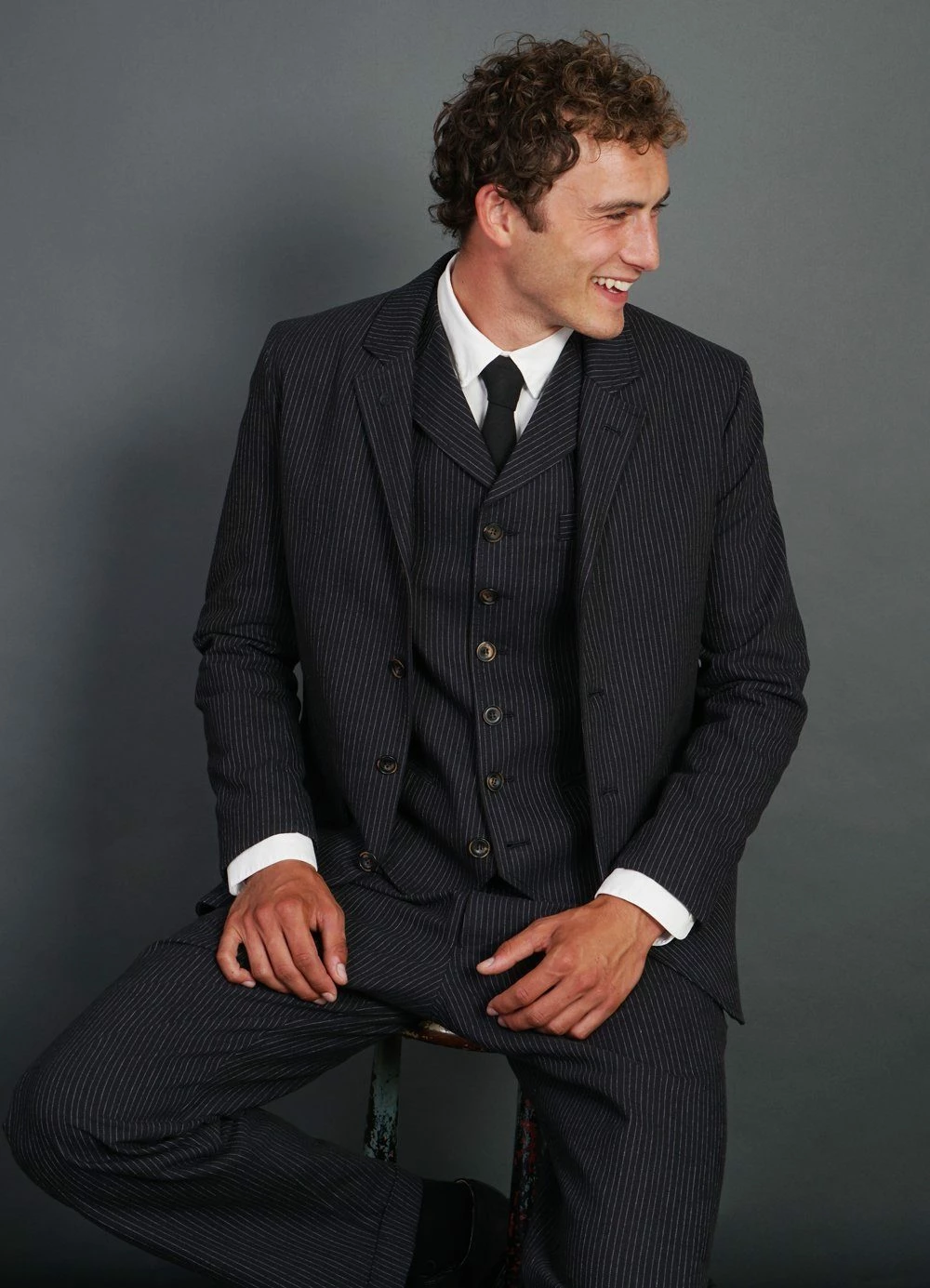 HANSEN GARMENTS ANKER | Casual 4-button Blazer | Black Pin 7 HANSEN GARMENTS ANKER | Casual 4-button Blazer | Black Pin - Image 7