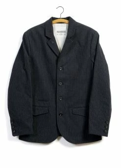 HANSEN GARMENTS ANKER | Casual 4-button Blazer | Black Pin