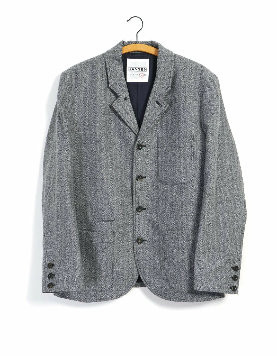 HANSEN GARMENTS ANKER | Classic Blazer | Grey Melange 1 HANSEN GARMENTS ANKER | Classic Blazer | Grey Melange