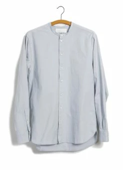 Front Page 16 HANSEN GARMENTS ANTE | Collarless Shirt | Silver