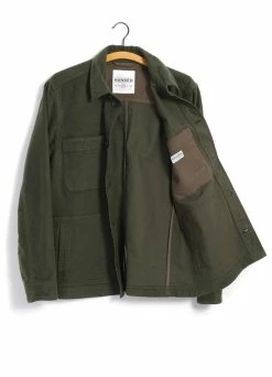 HANSEN GARMENTS BERTRAM | Refined Work Jacket | Dark Green 7 HANSEN GARMENTS BERTRAM | Refined Work Jacket | Dark Green -Hansen Shop bertram refined work jacket dark green hansen garments 600593