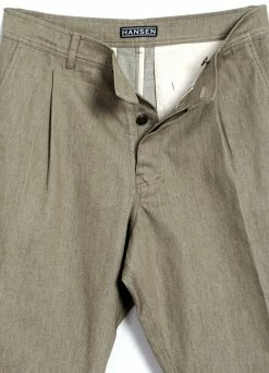 HANSEN GARMENTS BIRK | Single Pleated Shorts | Safari -Hansen Shop birk single pleated shorts safari hansen garments 491203
