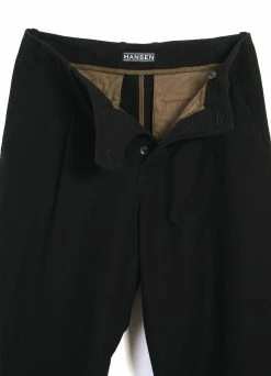 HANSEN GARMENTS BOBBY | Super Wide Pleated Trousers | Black -Hansen Shop bobby super wide pleated trousers black hansen garments 769185