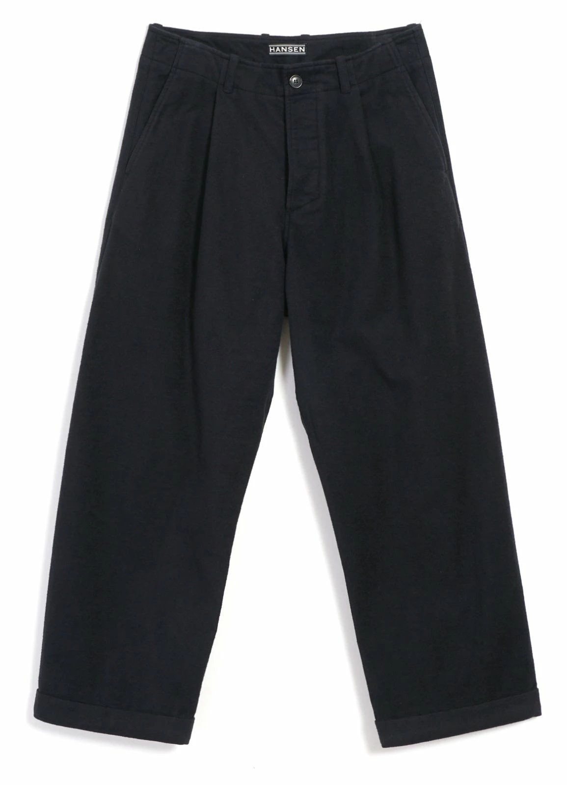HANSEN GARMENTS BOBBY | Super Wide Pleated Trousers | Dark Bluegrey 1 HANSEN GARMENTS BOBBY | Super Wide Pleated Trousers | Dark Bluegrey