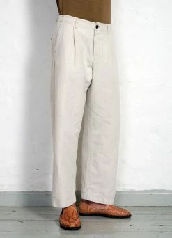 HANSEN GARMENTS BOBBY | Super Wide Pleated Trousers | Flax Nature 10 HANSEN GARMENTS BOBBY | Super Wide Pleated Trousers | Flax Nature -Hansen Shop bobby super wide pleated trousers flax nature hansen garments 716987