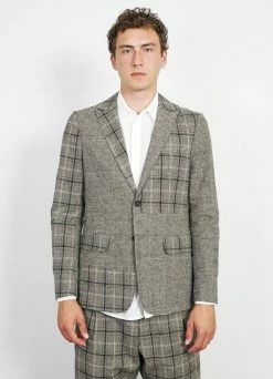 Front Page -Hansen Shop christoffer two button blazer mixed check 581371
