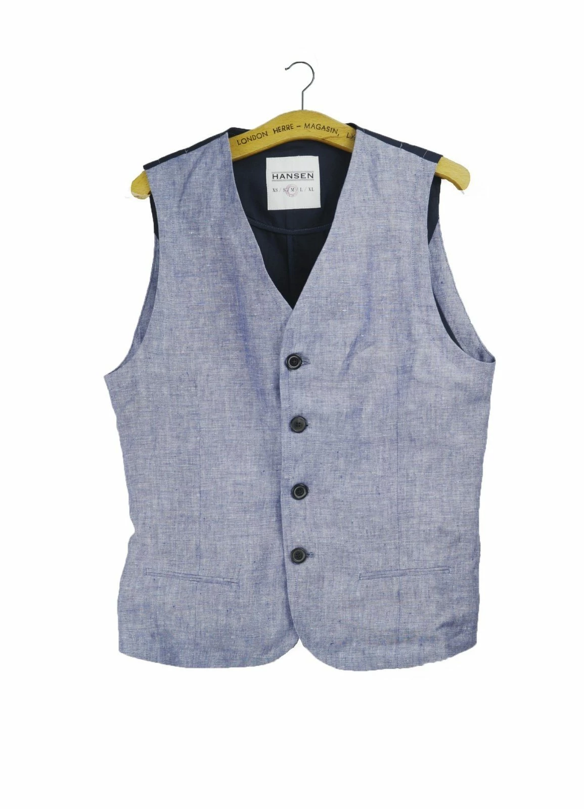 HANSEN GARMENTS DANIEL | Classic Casual Vest | Light Blue 1 HANSEN GARMENTS DANIEL | Classic Casual Vest | Light Blue