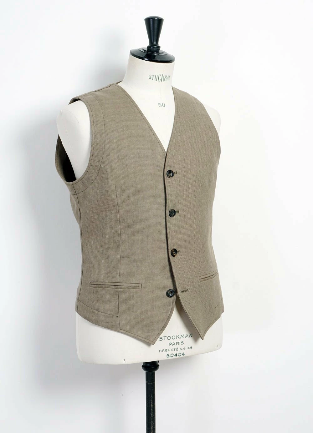 HANSEN GARMENTS DANIEL | Classic Waistcoat | Bay Leaf 3 HANSEN GARMENTS DANIEL | Classic Waistcoat | Bay Leaf - Image 3