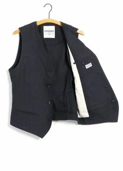 HANSEN GARMENTS DANIEL | Classic Waistcoat | Dark Blue -Hansen Shop daniel classic waistcoat dark blue hansen garments 488626