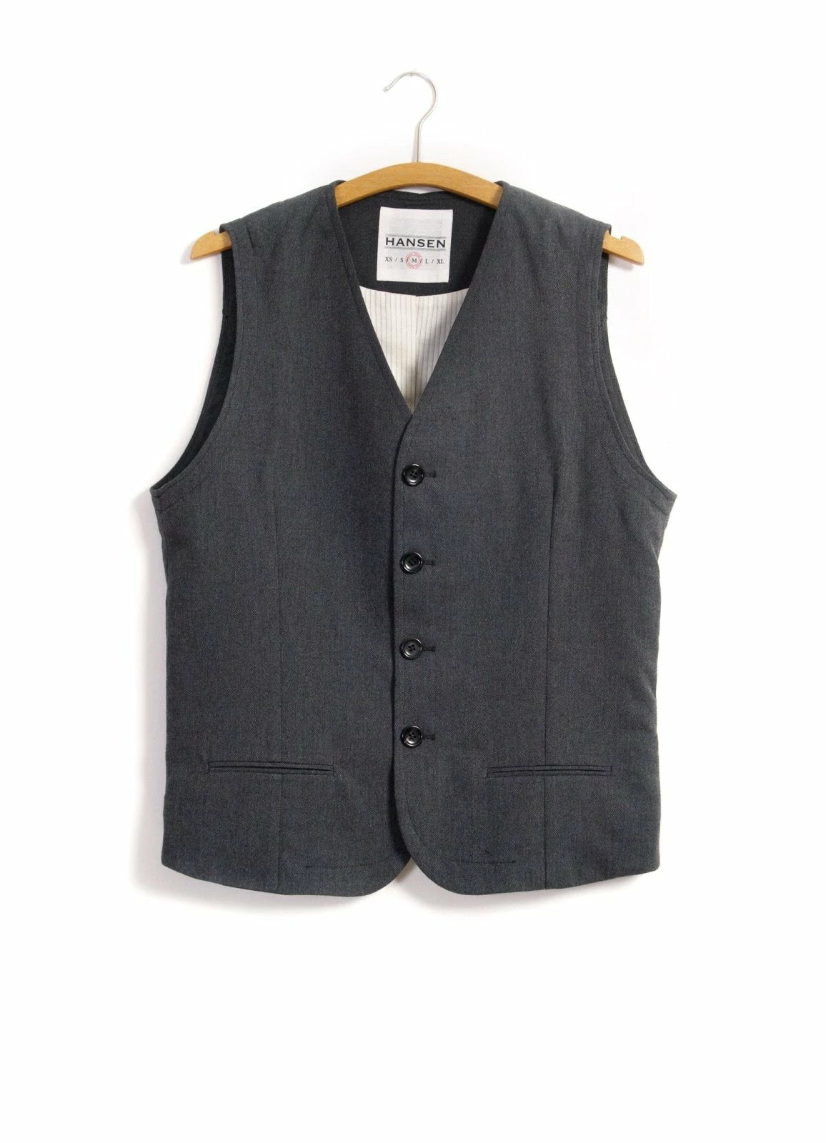 HANSEN GARMENTS DANIEL | Classic Waistcoat | Graphite 1 HANSEN GARMENTS DANIEL | Classic Waistcoat | Graphite