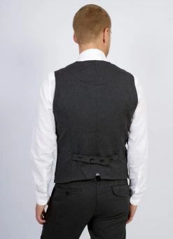 HANSEN GARMENTS DANIEL | Classic Waistcoat | Graphite 8 HANSEN GARMENTS DANIEL | Classic Waistcoat | Graphite -Hansen Shop daniel classic waistcoat graphite 240 884004