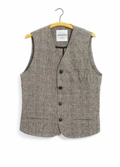 Front Page 12 HANSEN GARMENTS DANIEL | Four Button Waistcoat | Check 2