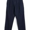 HANSEN GARMENTS EIGIL | Light Wide Cut Summer Trousers | Navy