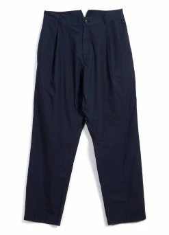 HANSEN GARMENTS EIGIL | Light Wide Cut Summer Trousers | Navy