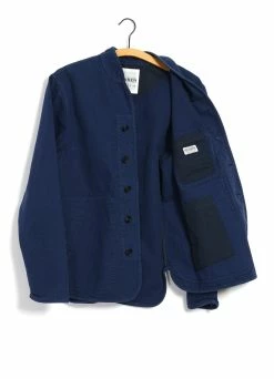 HANSEN GARMENTS ERLING | Refined Work Jacket | Work Blue -Hansen Shop erling refined work jacket work blue hansen garments 890485