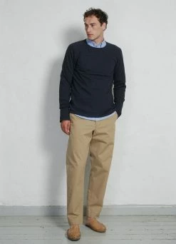 HANSEN GARMENTS FELIX | Raglan Long Sleeve T-shirt | Indigo-like -Hansen Shop felix raglan long sleeve t shirt indigo like hansen garments 333052