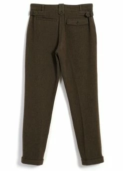 HANSEN GARMENTS FINN | Side Buckle Regular Trousers | Brown Herringbone 9 HANSEN GARMENTS FINN | Side Buckle Regular Trousers | Brown Herringbone -Hansen Shop finn side buckle regular trousers brown herringbone hansen garments 418798