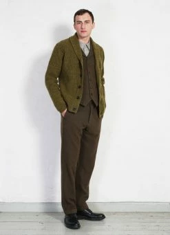 HANSEN GARMENTS FINN | Side Buckle Regular Trousers | Brown Herringbone 8 HANSEN GARMENTS FINN | Side Buckle Regular Trousers | Brown Herringbone -Hansen Shop finn side buckle regular trousers brown herringbone hansen garments 593088