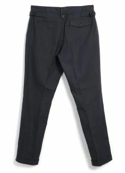 HANSEN GARMENTS FINN | Side Buckle Regular Trousers | Dark Blue -Hansen Shop finn side buckle regular trousers dark blue hansen garments 944907