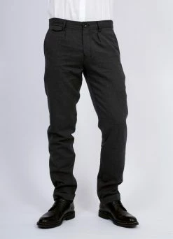 HANSEN GARMENTS FRANK | Regular Fit Trousers | Graphite -Hansen Shop frank regular fit trousers graphite 255 464966