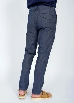 HANSEN GARMENTS FRANK | Regular Fit Trousers | Indigostripe -Hansen Shop frank regular fit trousers indigostripe 200 167986