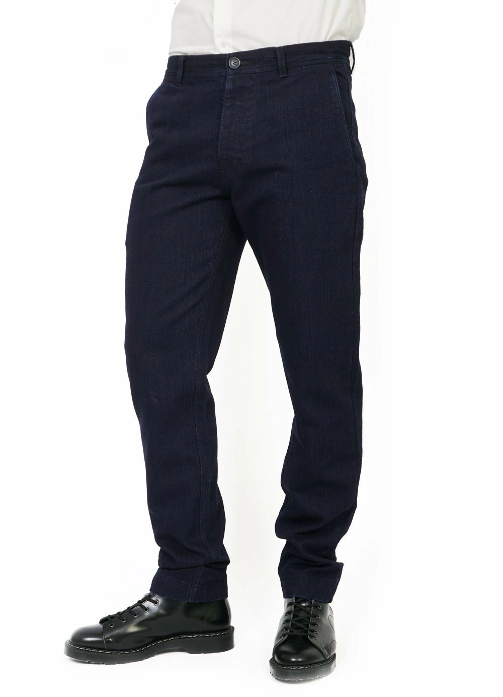 HANSEN GARMENTS FRED | Regular Fit Trousers | Black Indigo 4 HANSEN GARMENTS FRED | Regular Fit Trousers | Black Indigo - Image 4