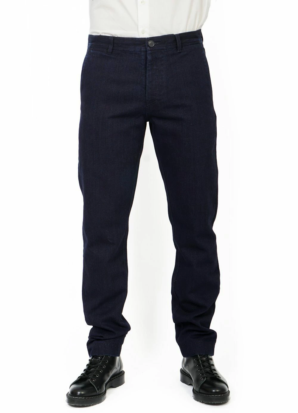 HANSEN GARMENTS FRED | Regular Fit Trousers | Black Indigo 3 HANSEN GARMENTS FRED | Regular Fit Trousers | Black Indigo - Image 3