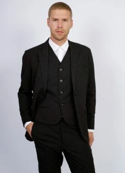 HANSEN GARMENTS FREDE | Pointed Lapel 2-Button Blazer | Slate 11 HANSEN GARMENTS FREDE | Pointed Lapel 2-Button Blazer | Slate -Hansen Shop frede pointed lapel 2 button blazer slate 430 456142