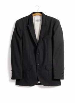 HANSEN GARMENTS FREDE | Pointed Lapel 2-Button Blazer | Slate