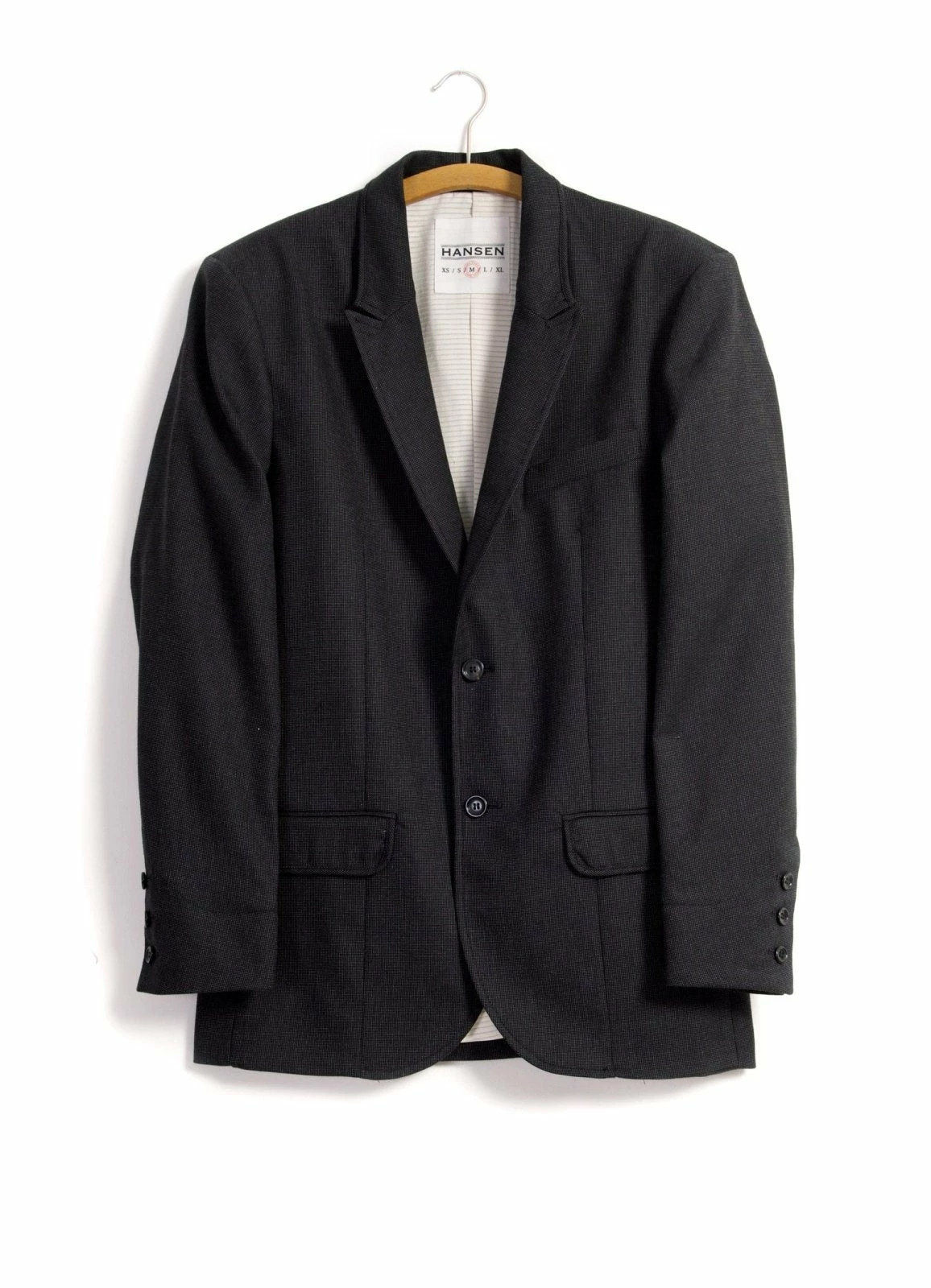 HANSEN GARMENTS FREDE | Pointed Lapel 2-Button Blazer | Slate 1 HANSEN GARMENTS FREDE | Pointed Lapel 2-Button Blazer | Slate