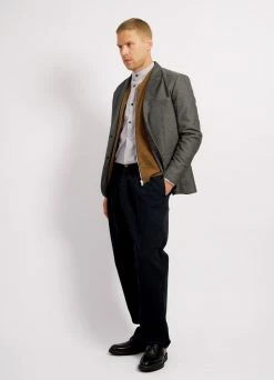 HANSEN GARMENTS FREDERIK | Casual Blazer | Indigo Grey -Hansen Shop frederik casual blazer indigo grey 425 383448