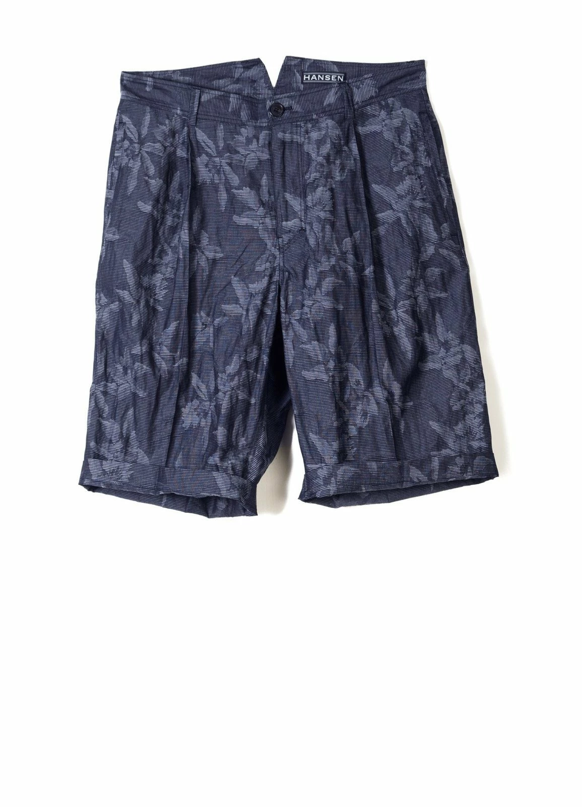 HANSEN GARMENTS GILBERT | Wide Cut Shorts | Botanic Indigo 1 HANSEN GARMENTS GILBERT | Wide Cut Shorts | Botanic Indigo