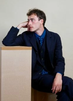 HANSEN GARMENTS HARALD | Casual Waistcoat | Indigo -Hansen Shop harald casual waistcoat indigo hansen garments 804745