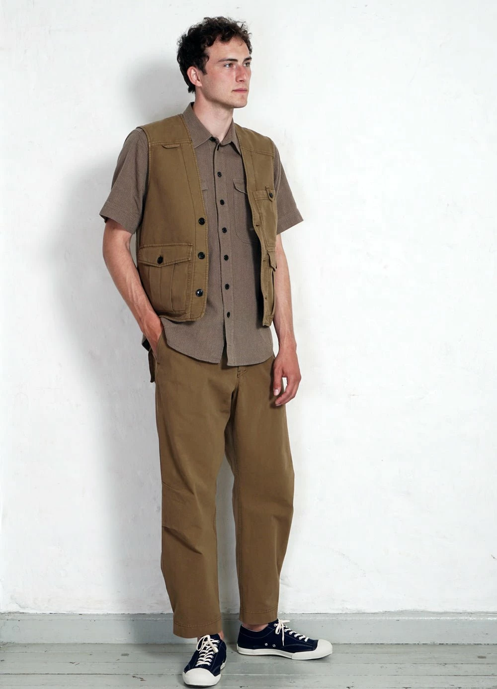 HANSEN GARMENTS HEKTOR | Utility Vest | Khaki 2 HANSEN GARMENTS HEKTOR | Utility Vest | Khaki - Image 2