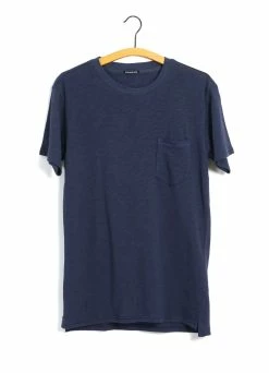 HANSEN GARMENTS JAMES | Crew Neck Pocket T | Blue