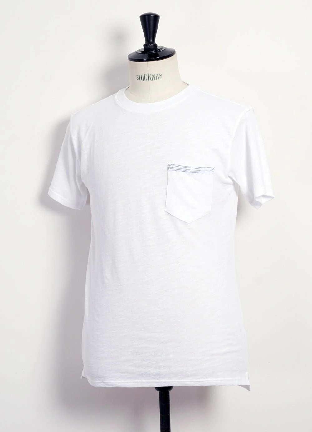 HANSEN GARMENTS JAMES | Crew Neck Pocket T | White 2 HANSEN GARMENTS JAMES | Crew Neck Pocket T | White - Image 2